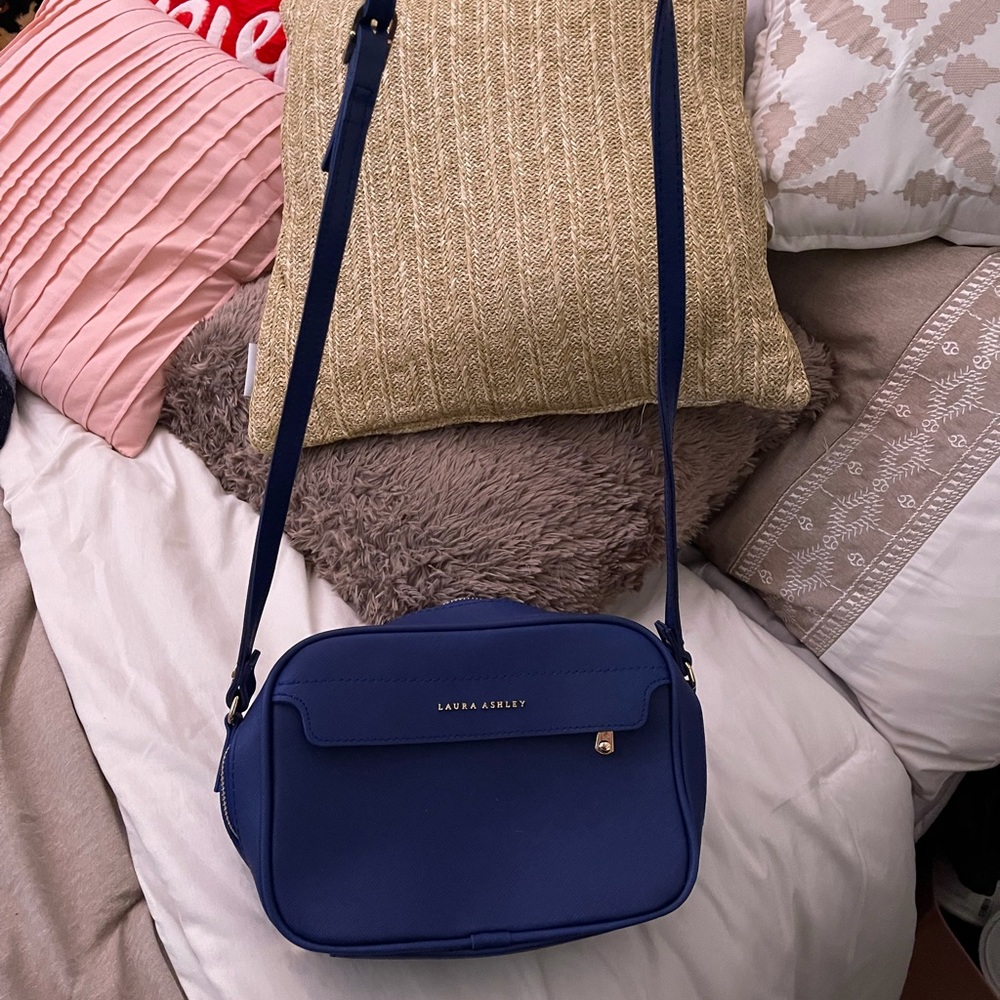 Blue cross body